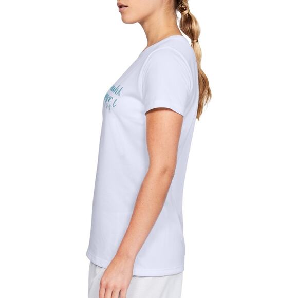 NEW Under Armour T-Shirt UA Tech White Athletic Workout Women's Size Medium - Picture 4 of 5